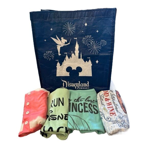 Disney Resort Tote with 3 Graphic Tees & bonus tank - Picture 2 of 14